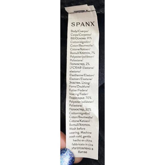 Spanx Women's Wide Leg Stretch Black Jeggings Jeans High Rise Elastic Waist Crop - Picture 8 of 10